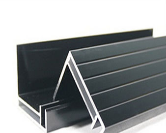 Black / Silvery Anodized Aluminum Solar Panel Frame European Standard