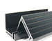 Black / Silvery Anodized Aluminum Solar Panel Frame European Standard