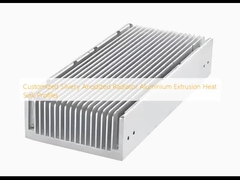 Profiles d'évier à chaleur d'extrusion en aluminium pour radiateur anodisé argenté personnalisés
