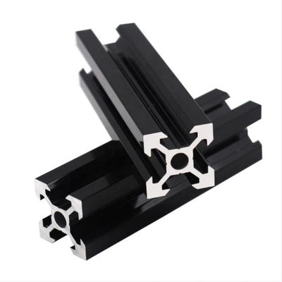 25*25 Slots Customized Bronze Color Aluminum Profile System with 6000mm Length and 40*40, 80*80, 100*100 Specifications