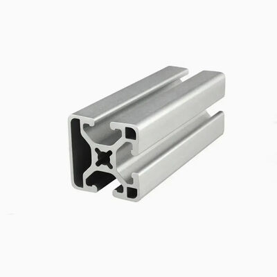 6063 6061 Alloy Customized CNC Machining Silvery Anodized Aluminum T Slot Profile for Conveyor Systems
