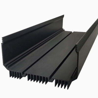 6063 Powder Painted Custom Aluminum Heater Housing Extrusion Profile for Industrial Heating Modules