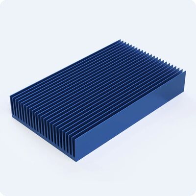 CNC Machined Black Anodized Aluminum Heatsink High Power Heat Sink Extrusion Profile for Electronics Cooling