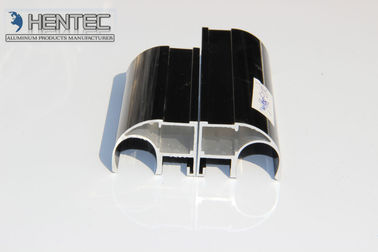 6063 6060 formes en aluminium de Customerized de couleur de noir de profil d'extrusions de porte