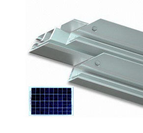 Bronze en aluminium anodisé argenté 35*35mm de satin d'espace libre de cadre de panneau solaire