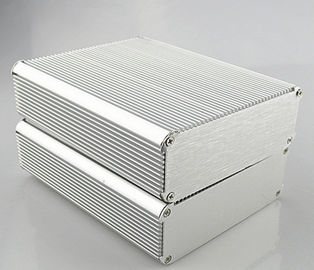 Coffret en aluminium peint par poudre expulsé en aluminium imperméable de formes