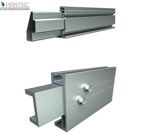 Systèmes solaires anodisés de support de toit montant l'épissure pour le joint résidentiel/rail