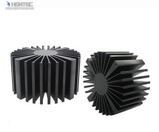 Profils en aluminium d'extrusion de radiateur d'humeur de T4 T5 T6 avec le noir anodisé