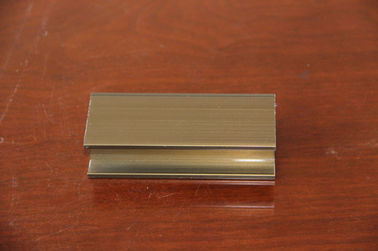 Extrusions en aluminium carrées/profil alliage d'aluminium 6061 avec la couleur d'or et argentée