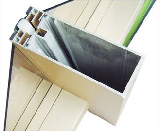 Le profil en aluminium de mur rideau de perçage a anodisé/poudre peint