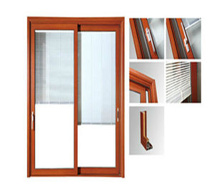 Saupoudrez les extrusions en verre en aluminium peintes de portes coulissantes/de châssis fenêtre en aluminium