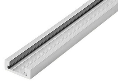 La Manche en aluminium anodisée d'extrusion de profil en aluminium de construction murent légèrement le type d'U