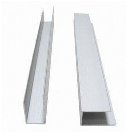 Profil en aluminium 6063, 6061, 6005 de profilé en u de construction en aluminium d'extrusions