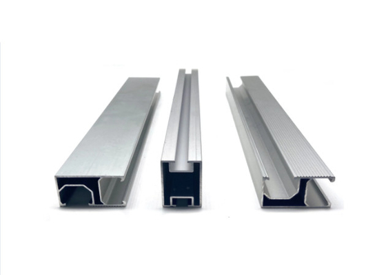 Rail en aluminium industriel anodisé de profil pour le système de montage solaire