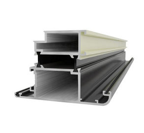 La fenêtre en verre/Silding a expulsé les profils en aluminium, profils en aluminium argentés d'extrusion