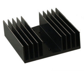 Profils en aluminium d'extrusion de radiateur anodisés par noir, radiateur en aluminium