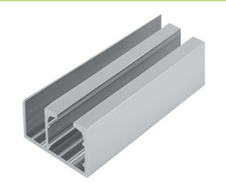 Profils d'extrusion de fenêtre en aluminium, voie de jumeau du fond de porte de la Manche de porte en verre de glissement