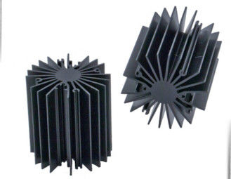 Le radiateur de tournesol/profils en aluminium d'extrusion de radiateur pour la lumière menée, noircissent anodisé