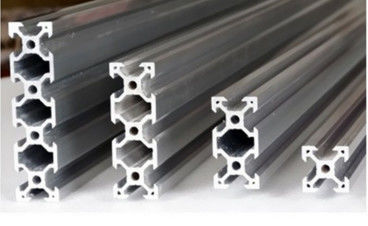 Profils en aluminium anodisés argentés d'extrusion pour la chaîne de production, profil d'aluminium de fente de T