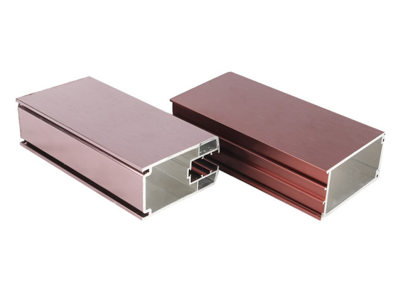 Profil d'extrusion de fenêtre en aluminium pour transfert de grains de bois 6063-T5