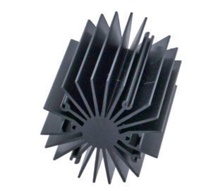 Profils en aluminium de radiateur d'oxydation anodique en noir/profils de radiateur pour la lumière menée