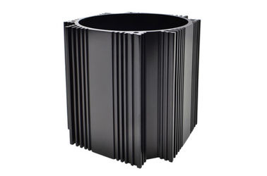 cylindre en aluminium ISO9000 de Shell de cylindre en aluminium anodisé par noir fait sur commande