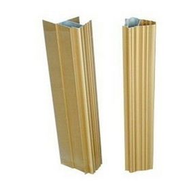 10 um ont anodisé 6063 t5 ont expulsé les profils en aluminium pour la lumière de portes coulissantes/titane foncé