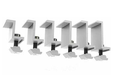 Dimensions adaptées aux besoins du client par bride solaire anodisées de fin des systèmes picovolte de support de toit