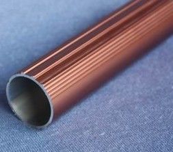 Tube en aluminium anodisé par T6061 rond, tuyauterie en aluminium balayée enduite de jet de poudre