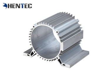L'argent a anodisé le cylindre en aluminium de systèmes industriels de profil Shell/radiateur en aluminium