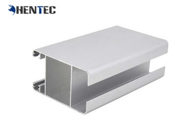 Profils d'extrusion de fenêtre en aluminium de couleur de Siver pour la fenêtre de glissement/fenêtre de tissu pour rideaux