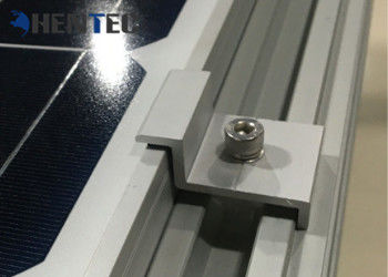 Dimensions adaptées aux besoins du client par bride solaire en aluminium durable de fin des systèmes picovolte de support de toit
