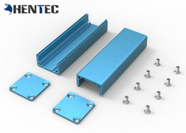 Le bleu lumineux anodisant la clôture en aluminium expulsée 6063/6061/6005 arrosent la preuve