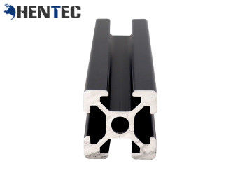 T - Traitement de Suface anodisé par noir en aluminium industriel d'extrusion de profil de fente