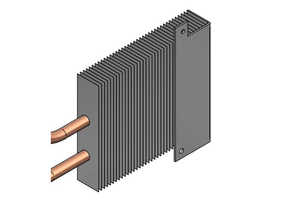 Tubes de cuivre soudés à l'aluminium Radiateur à nageoires en aluminium Serveurs de chaleur évier
