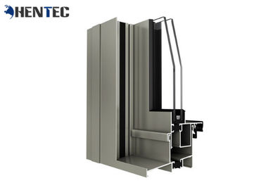 Extrusions thermiques de châssis de fenêtre en aluminium de représentation de coupure avec la poudre enduite