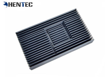Profils en aluminium anodisés argentés d'extrusion de radiateur pour la lampe/machine menées