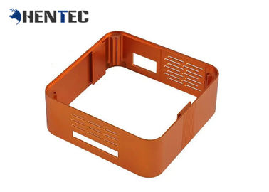 La couleur orange adaptée aux besoins du client a expulsé la clôture en aluminium de carte PCB avec l'usinage de finition