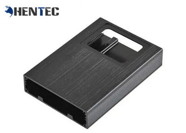 Noircissez Shell en aluminium anodisé/boîte en aluminium expulsée de projet pour l'électronique