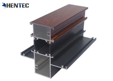 Les extrusions en aluminium de porte de forme de H pour le côté ont accroché des portes, peinture de PVDF