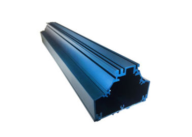 Le bleu lumineux anodisant l'affaire en aluminium expulsée 6063/6061 arrosent la preuve