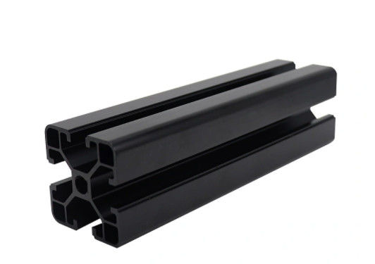 T anodisé noir a rainé les systèmes de encadrement de l'extrusion T6 en aluminium