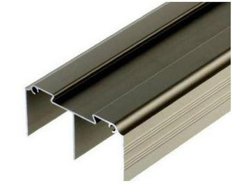 D'or/argent a anodisé les extrusions en aluminium de profil pour le mur rideau