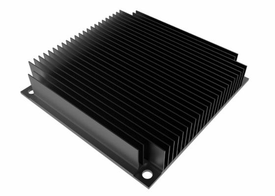 6005 profils expulsés anodisés noirs de radiateur pour l'équipement audio