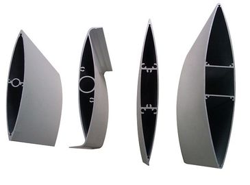 Extrusions en aluminium de profil de mur rideau de perçage pour l'auvent de rideau