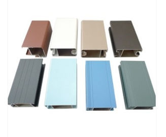 6063 - T5 a expulsé le jet de poudre en aluminium de cadres de porte enduit