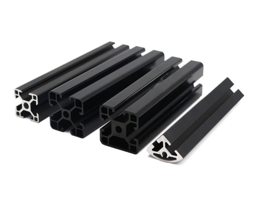 T6 gâchent la fente en aluminium du système 40X40 de profil ont anodisé la coupe de recourbement de fraisage