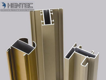 Profils d'extrusion anodisés par or de fenêtre en aluminium, châssis de fenêtre en aluminium expulsé