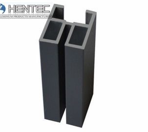 Profils en aluminium d'extrusion de PVDF pour la porte coulissante, avec l'usinage de finition